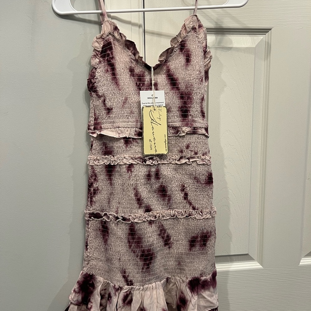 Vintage Havana Tie-Dye Ruffle Dress NWT